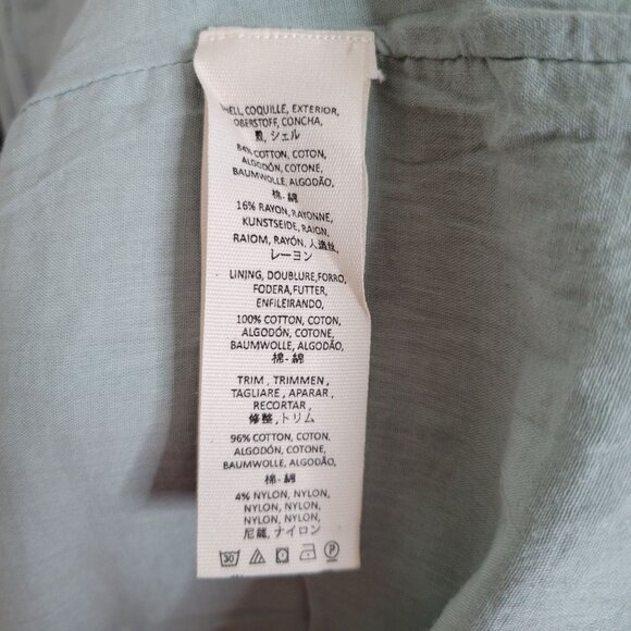 Free People Size L Dress Boho Gauze Flowy Layers Pullover Beachy Crochet Green - Picture 8 of 12